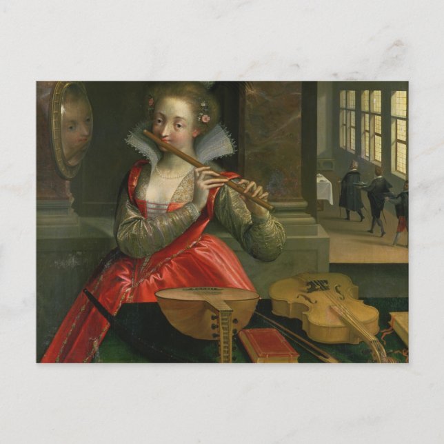 Allegory of Music , c.1600 Postcard (Front)