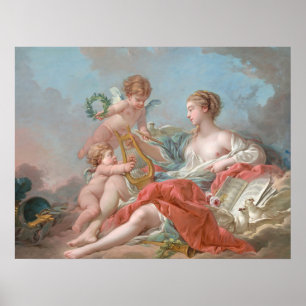 Allegory of Music - François Boucher Fine Art Poster