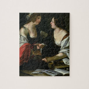 Allegory of Painting and Architecture, c.1620 (oil Jigsaw Puzzle