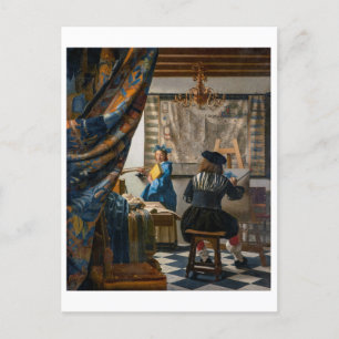 Allegory of Painting   Johannes Vermeer   Postcard