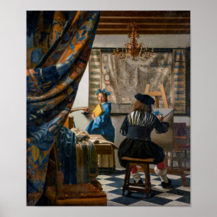 Allegory of Painting   Johannes Vermeer   Poster