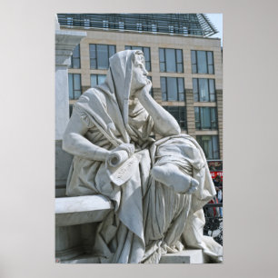 Allegory of Philosophy of Schiller Monument in Ber Poster
