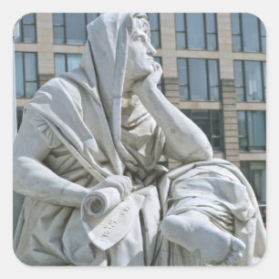 Allegory of Philosophy of Schiller Monument in Ber Square Sticker