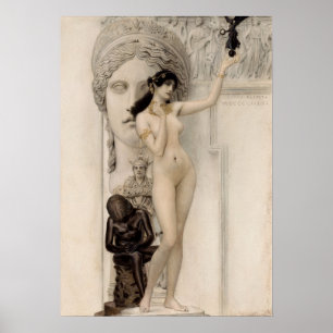 Allegory of Sculpture — Gustav Klimt (1889) Poster