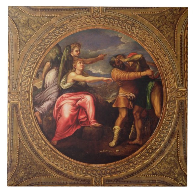Allegory of Speed, Toil and Exercise, from the cei Tile (Front)