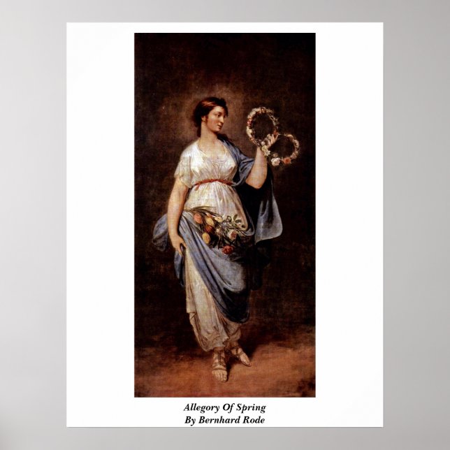Allegory Of Spring By Bernhard Rode Poster (Front)
