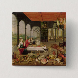 Allegory of Taste 15 Cm Square Badge