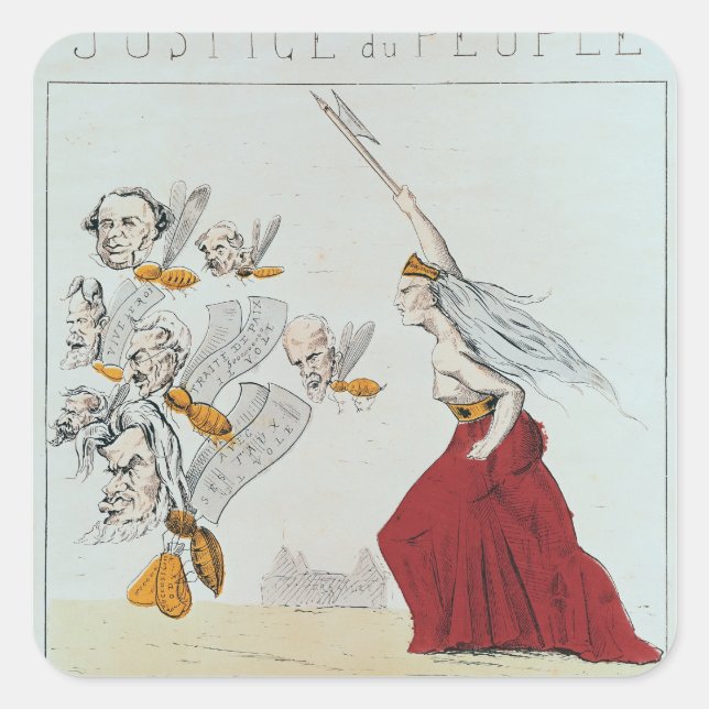 Allegory of the Commune, 1871 Square Sticker (Front)