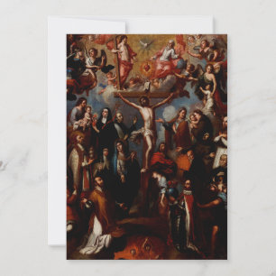 Allegory of the Crucifixion with Jesuit Saints  Holiday Card