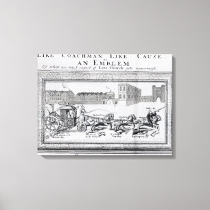 Allegory of the Dangers of Low Church Canvas Print