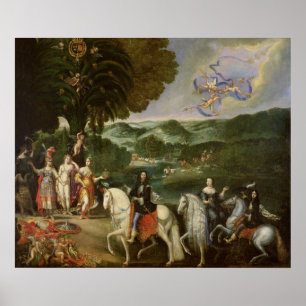Allegory of the Marriage of Louis XIV  in 1631 Poster