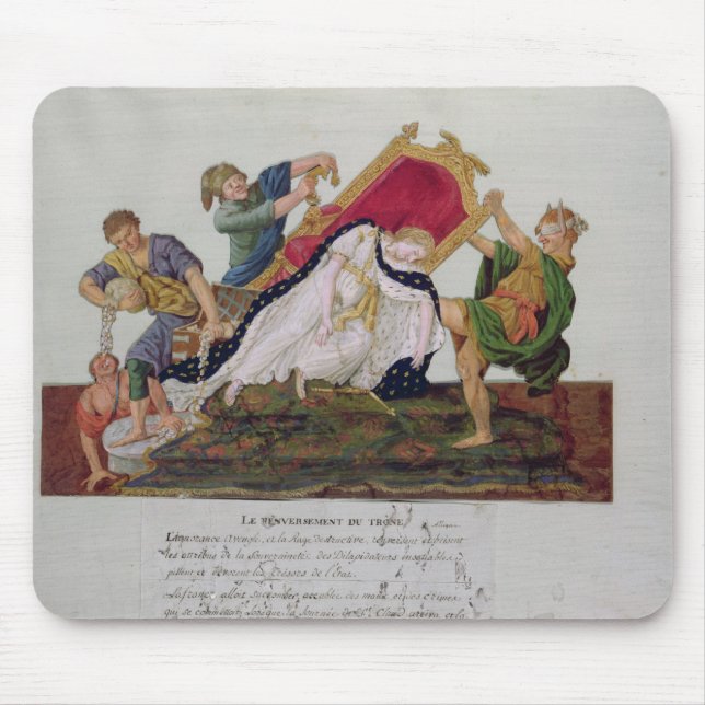 Allegory of the overturning of the throne mouse mat (Front)