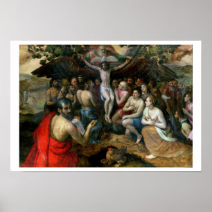Allegory of the Trinity (oil on panel) Poster