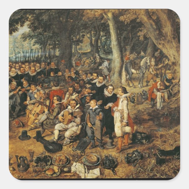 Allegory of the Truce of between the Square Sticker (Front)