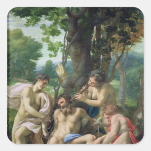Allegory of the Vices, 1529-30 Square Sticker