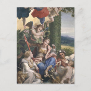 Allegory of the Virtues, c.1529-30 Postcard