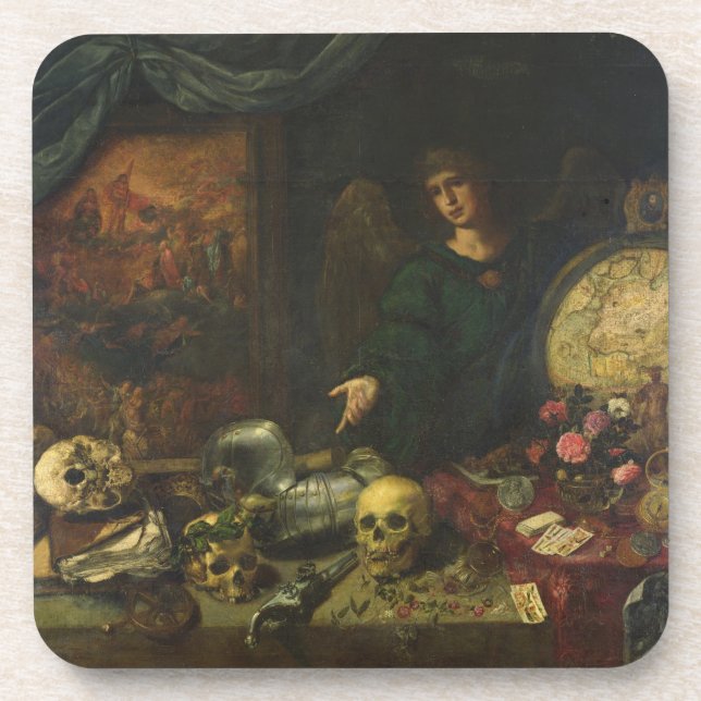 Allegory of Vanity, 1650-60 (oil on canvas) Coaster (Front)
