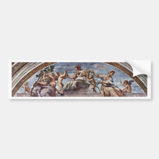 Allegory Of Virtue By Raffael (Best Quality) Bumper Sticker
