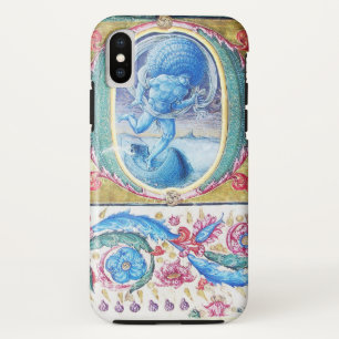 ALLEGORY OF WIND ANTIQUE FLORAL MINIATURE MONOGRAM iPhone XS CASE
