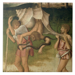 Allegory of Wisdom (oil on panel) Tile