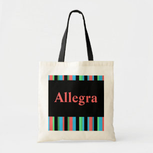 Allegra Pretty Striped Tote Bag