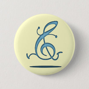 Allegro Clef 6 Cm Round Badge