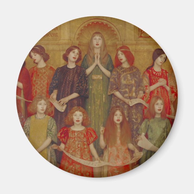 Alleluia (by Thomas Cooper Gotch) Magnet (Front)