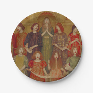 Alleluia (by Thomas Cooper Gotch) Paper Plate