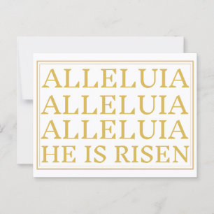 Alleluia Catholic Easter Greeting Postcard