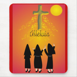 "Alleluia" Catholic Religious Gifts Mouse Mat