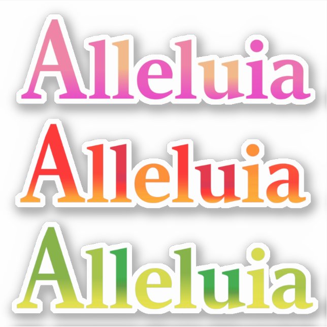 Alleluia Easter Joy Bright Modern Multi-Coloured (Front)
