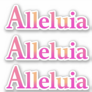 Alleluia Easter Joy Bright Modern Rose Pink