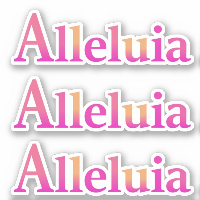 Alleluia Easter Joy Bright Modern Rose Pink (Front)