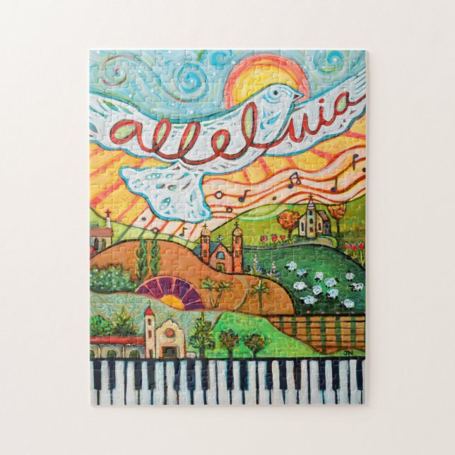 Alleluia Musical Landscape Jigsaw Puzzle (Vertical)