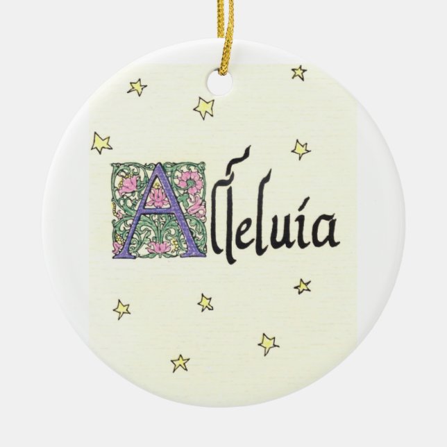Alleluia Ornament (Front)