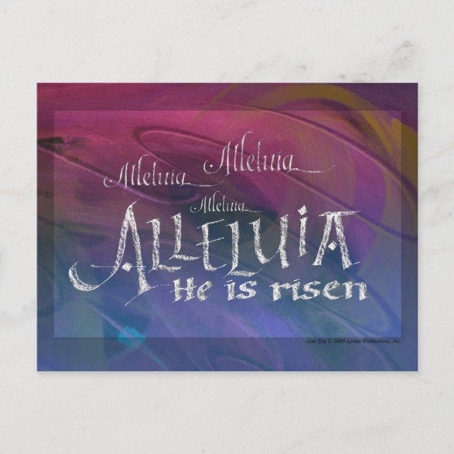 Alleluia Postcard (Front)