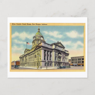 Allen County Court House in Fort Wayne, Indiana, Postcard