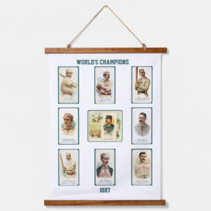 Allen & Ginter World's Champions, 1887 Hanging Tap Hanging Tapestry