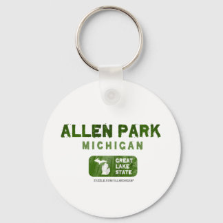 Allen Park Michigan Great Lake State Key Ring