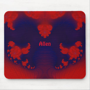 ALLEN ~ Red and Blue Mouse Pad 