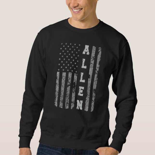 Allen Texas American Flag Sweatshirt (Front)