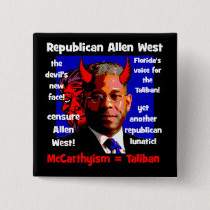 Allen West 15 Cm Square Badge
