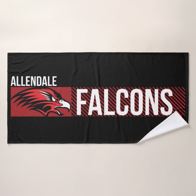 Allendale Falcons #5 Bath Towel (Bath Towel)