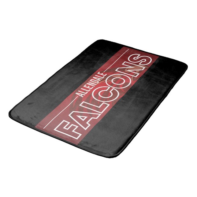 Allendale Falcons #6 Bath Mat (Angled)