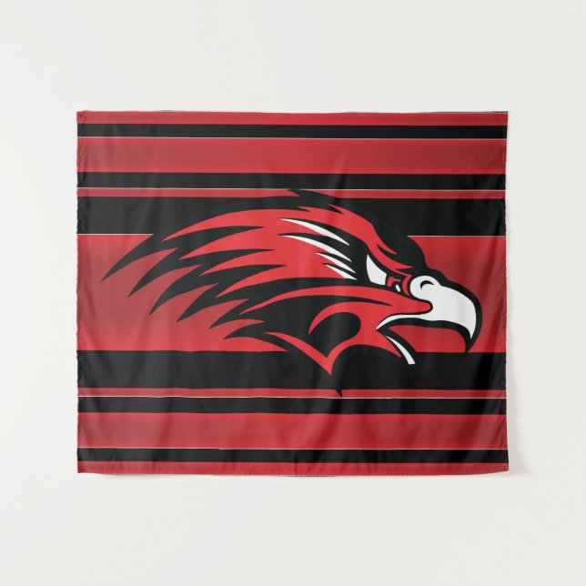 Allendale Falcons #8 Tapestry (Front (Horizontal))