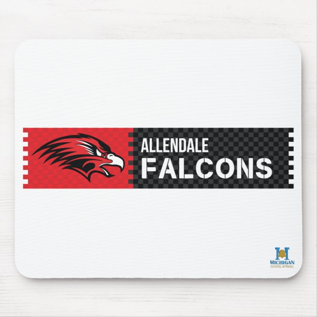 Allendale Falcons Mouse Mat (Front)