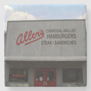 Allen's Bar, Athens, Georgia Marble Coaster. UGA Stone Coaster