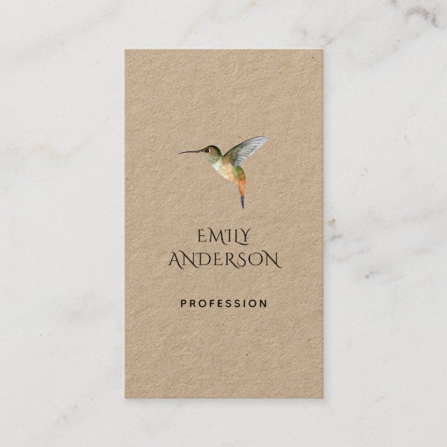 Allen's Hummingbird Business Card (Front)
