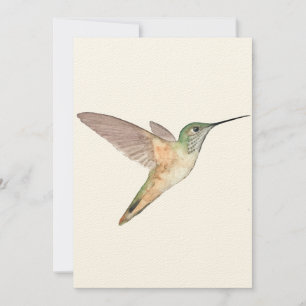 Allen's Hummingbird Flat Greeting Card
