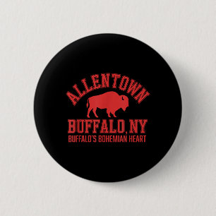 Allentown Buffalo NY Neighbourhood Collegiate 6 Cm Round Badge